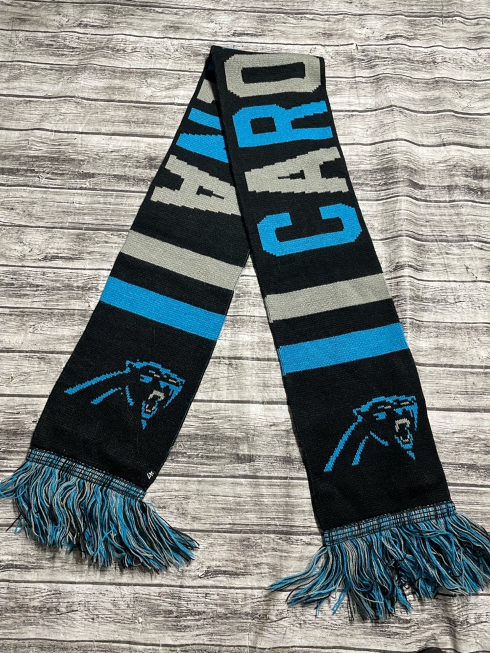 NFL Carolina Panthers Football Scarf Excellent Condition